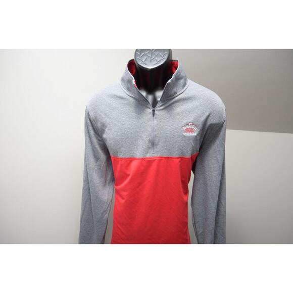 Under Armour 1/4 Zip Jacket Golf Red Athletic Loose Performance Mens Size XL - Picture 2 of 7